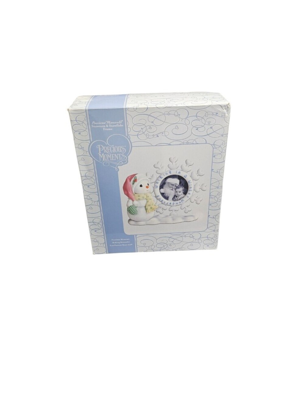 Precious Moments Snowman & Snowflake Picture Frame